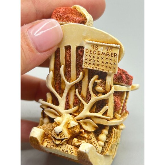 Harmony Kingdom Jingle Bell Rock Santa in Rocking Chair UK Made Figurine 1998 - Picture 7 of 12